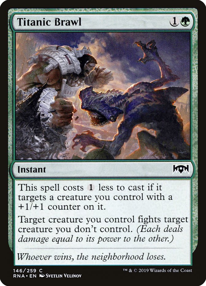 Titanic Brawl [Ravnica Allegiance] Magic: The Gathering