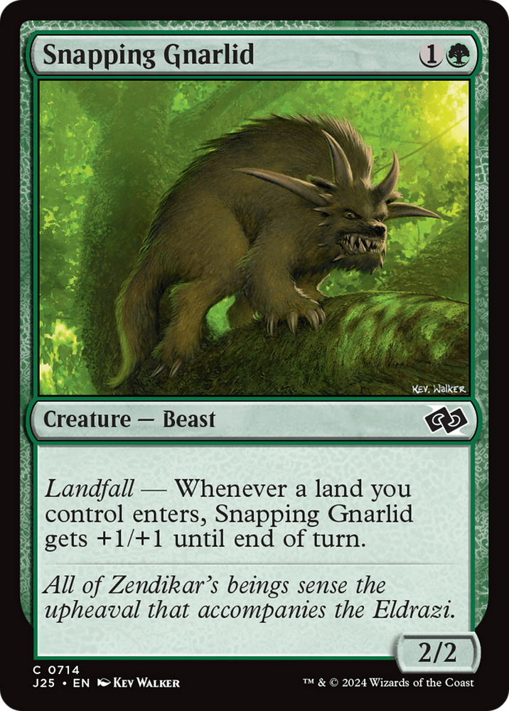 Snapping Gnarlid [Foundations Jumpstart] Magic: The Gathering