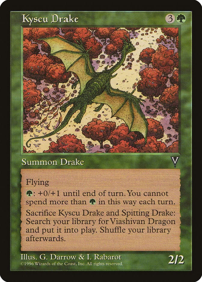 Kyscu Drake [Visions] Magic: The Gathering