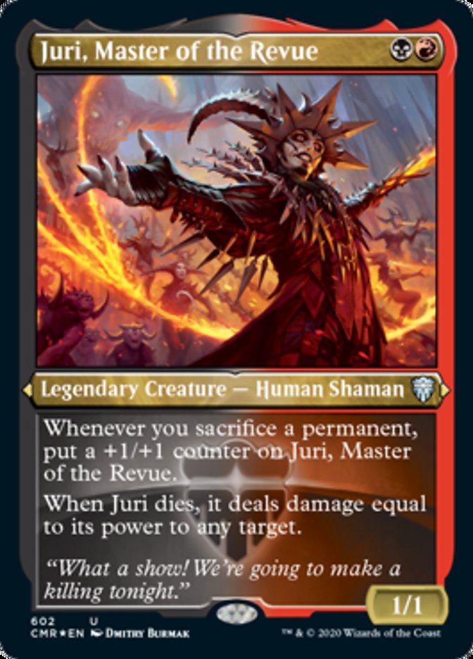 Juri, Master of the Revue (Etched) [Commander Legends] Magic: The Gathering