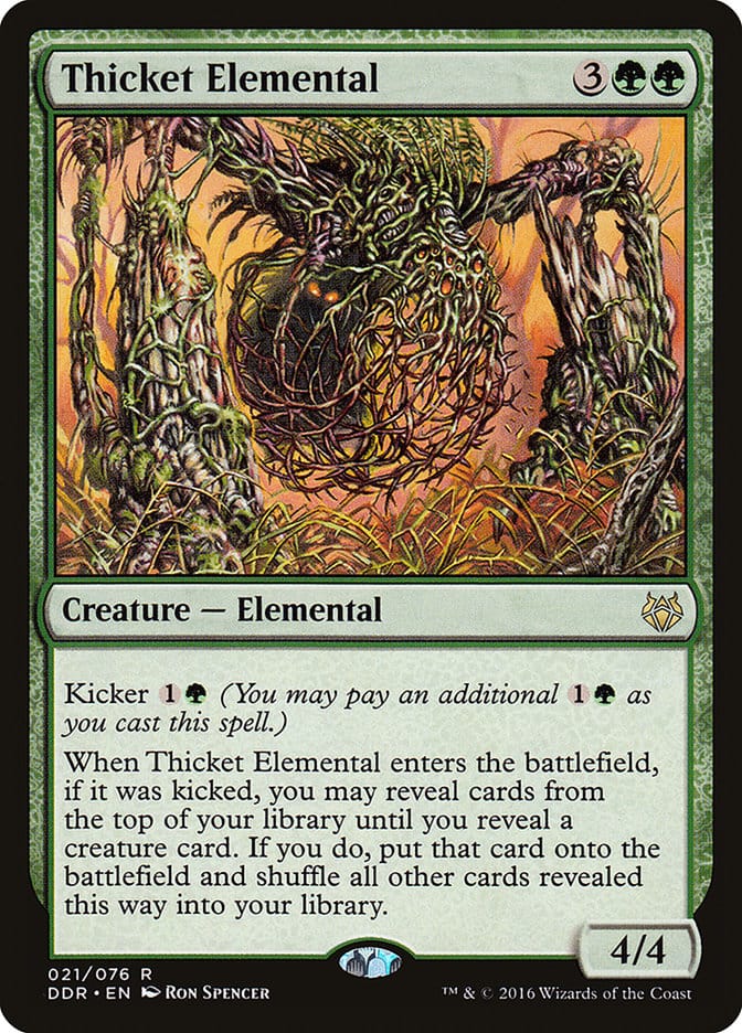Thicket Elemental [Duel Decks: Nissa vs. Ob Nixilis] Magic: The Gathering