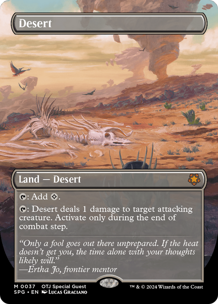 Desert (Borderless) [Outlaws of Thunder Junction Special Guests] Magic: The Gathering
