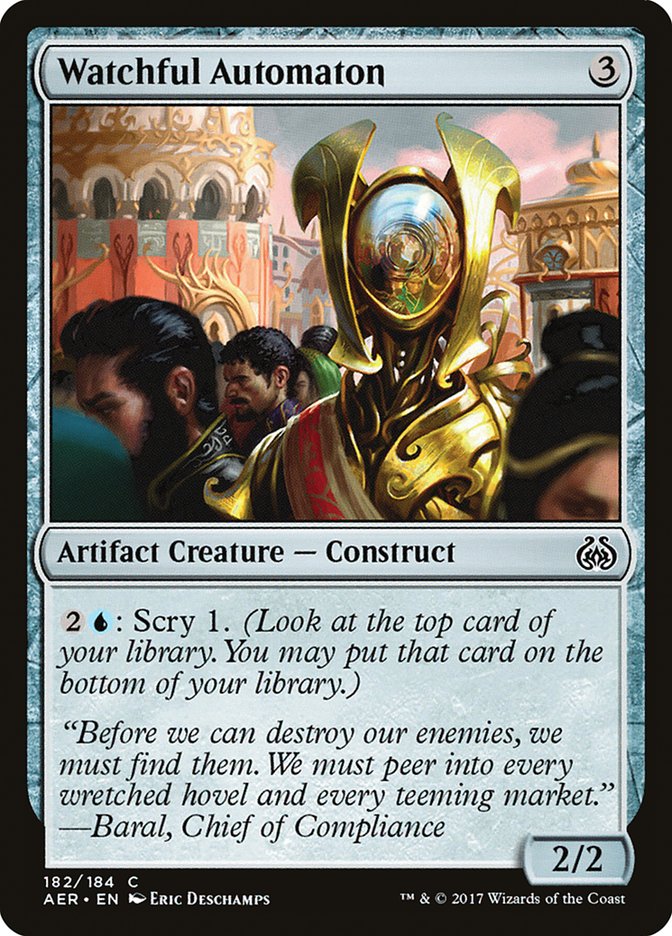 Watchful Automaton [Aether Revolt] Magic: The Gathering