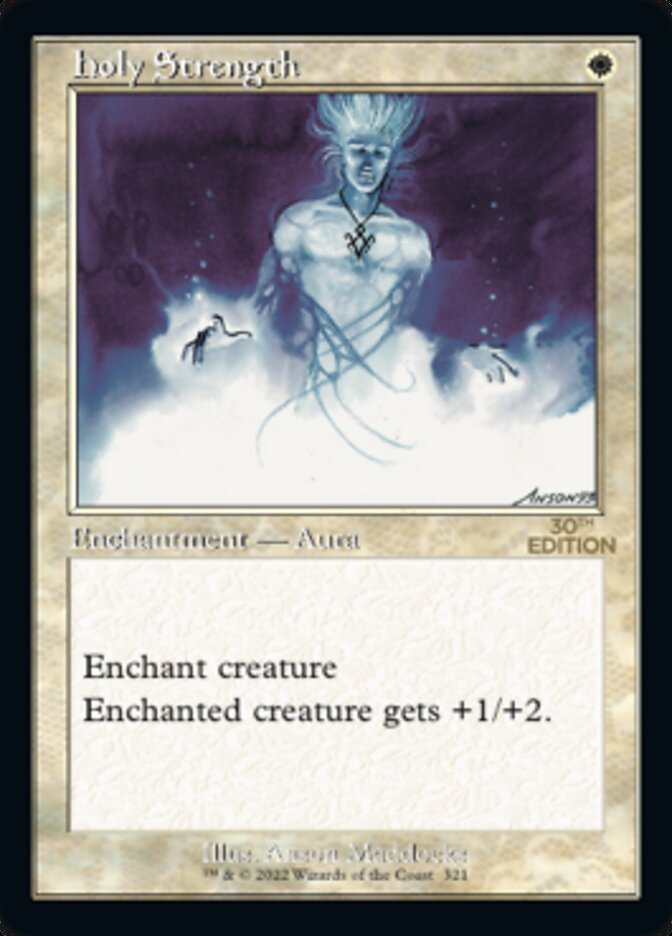 Holy Strength (Retro) [30th Anniversary Edition] Magic: The Gathering