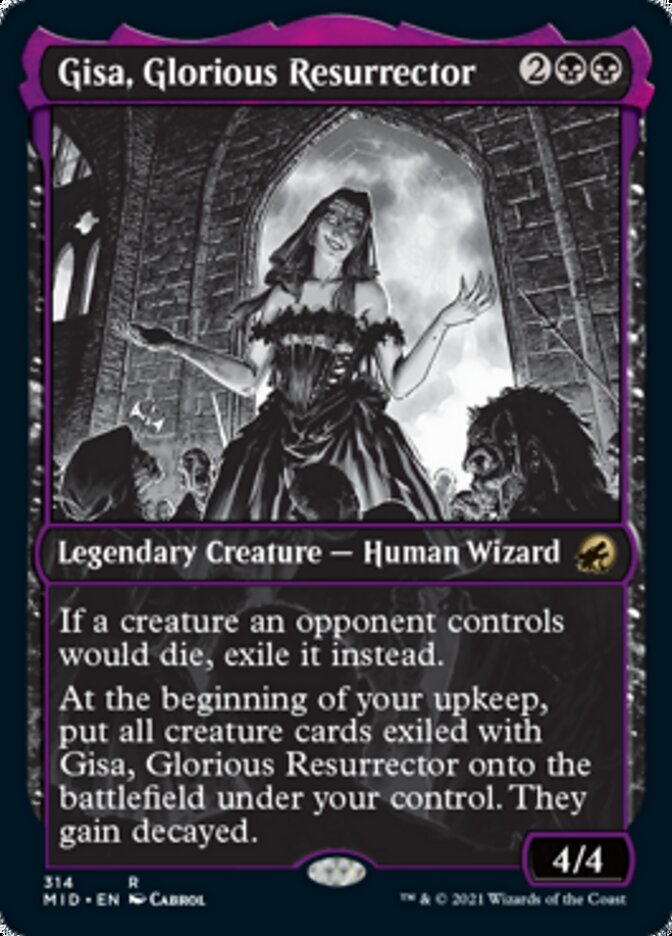 Gisa, Glorious Resurrector (Showcase Eternal Night) [Innistrad: Midnight Hunt] Magic: The Gathering