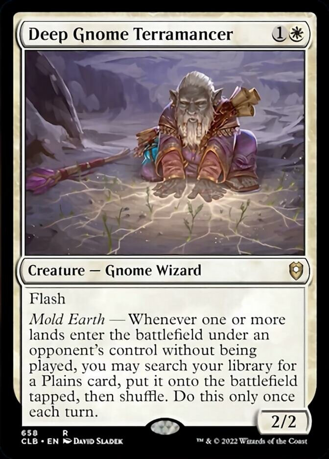 Deep Gnome Terramancer [Commander Legends: Battle for Baldur's Gate] Magic: The Gathering