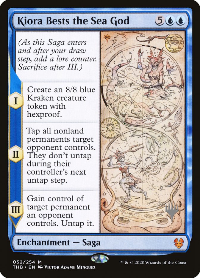 Kiora Bests the Sea God (Promo Pack) [Theros Beyond Death Promos] Magic: The Gathering