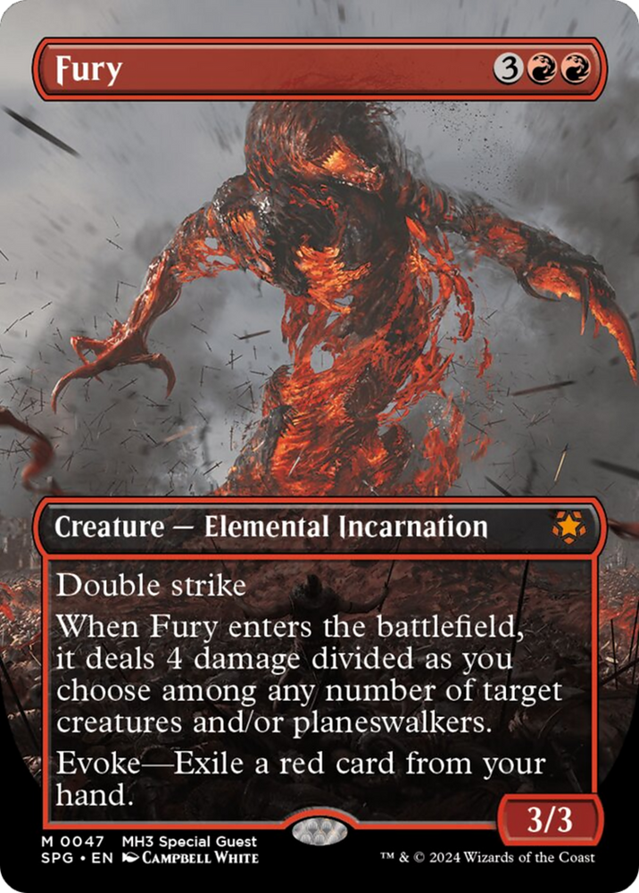 Fury (Borderless) [Modern Horizons 3 Special Guests] Magic: The Gathering