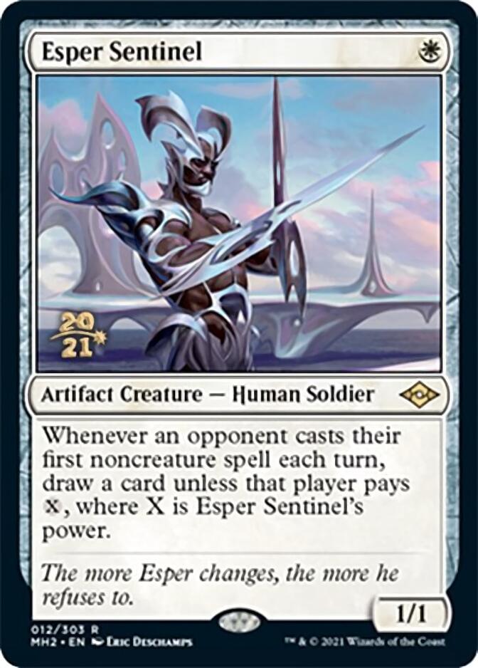 Esper Sentinel [Modern Horizons 2 Prerelease Promos] Magic: The Gathering