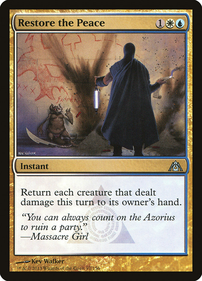 Restore the Peace [Dragon's Maze] Magic: The Gathering