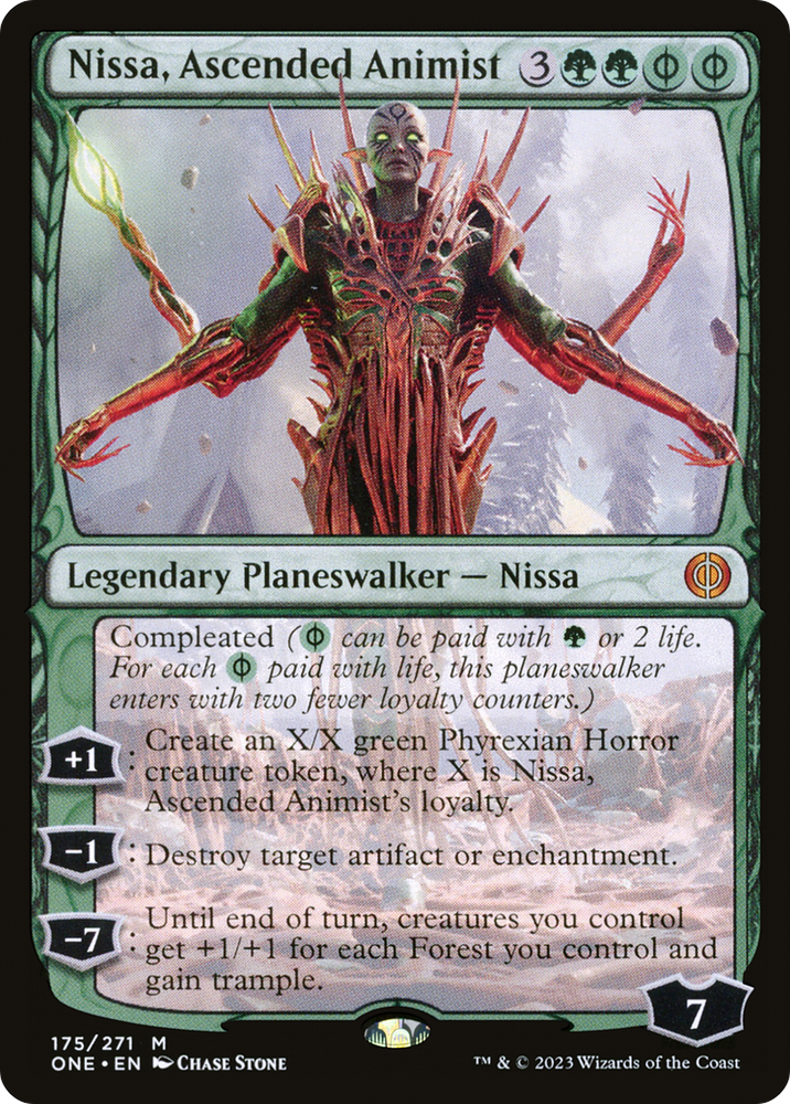 Nissa, Ascended Animist [Phyrexia: All Will Be One] Magic: The Gathering