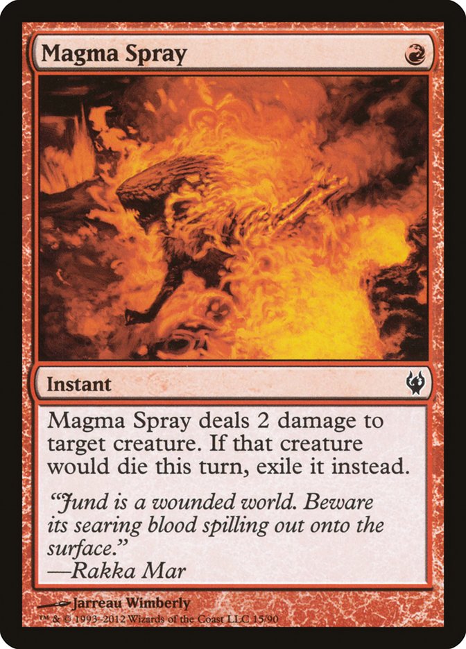Magma Spray [Duel Decks: Izzet vs. Golgari] Magic: The Gathering