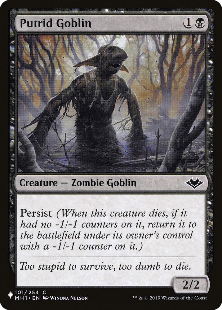 Putrid Goblin [The List] Magic: The Gathering