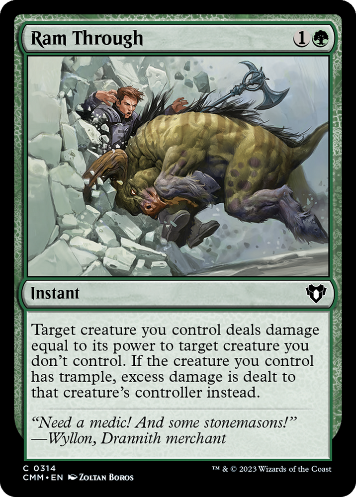 Ram Through [Commander Masters] Magic: The Gathering