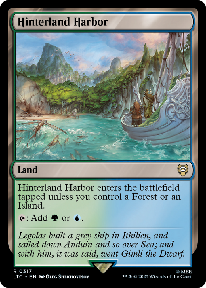 Hinterland Harbor [The Lord of the Rings: Tales of Middle-Earth Commander] Magic: The Gathering