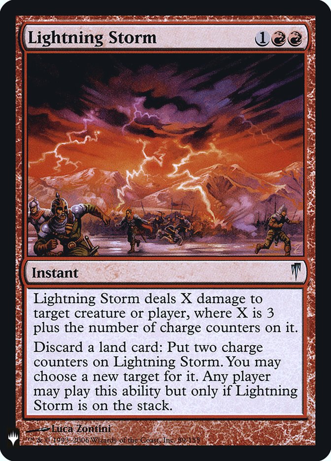 Lightning Storm [Mystery Booster] Magic: The Gathering