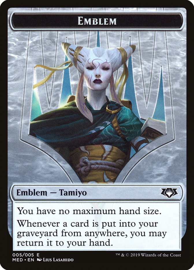 Tamiyo, the Moon Sage Emblem [Mythic Edition Tokens] Magic: The Gathering