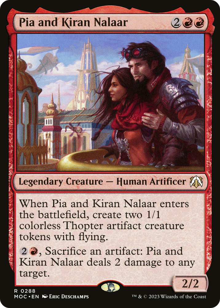 Pia and Kiran Nalaar [March of the Machine Commander] Magic: The Gathering