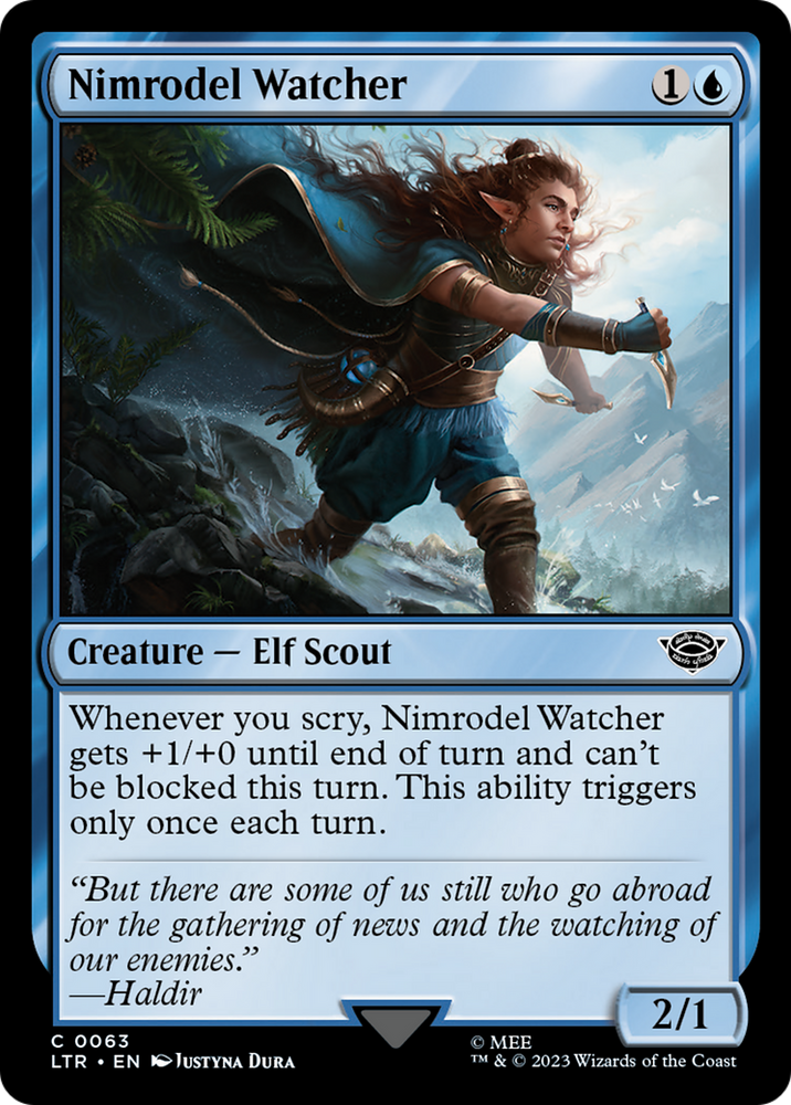 Nimrodel Watcher [The Lord of the Rings: Tales of Middle-Earth] Magic: The Gathering