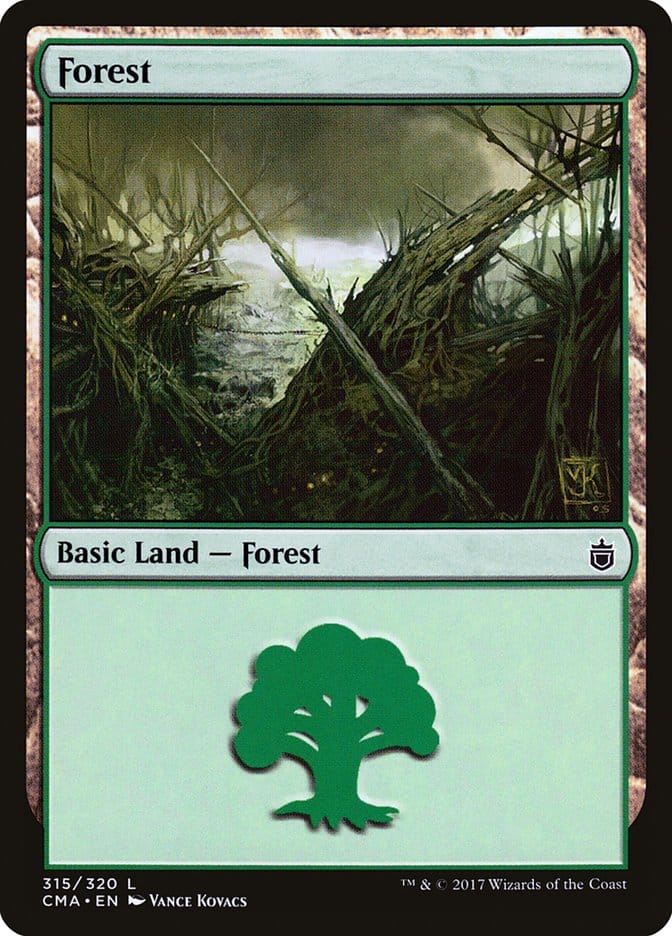 Forest (315) [Commander Anthology] Magic: The Gathering