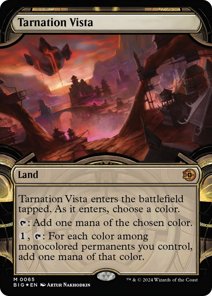 Tarnation Vista (Showcase) (Raised Foil) [Outlaws of Thunder Junction: The Big Score] Magic: The Gathering