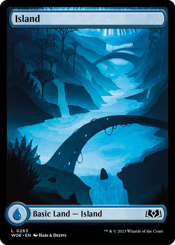 Island (263) (Full-Art) [Wilds of Eldraine] Magic: The Gathering
