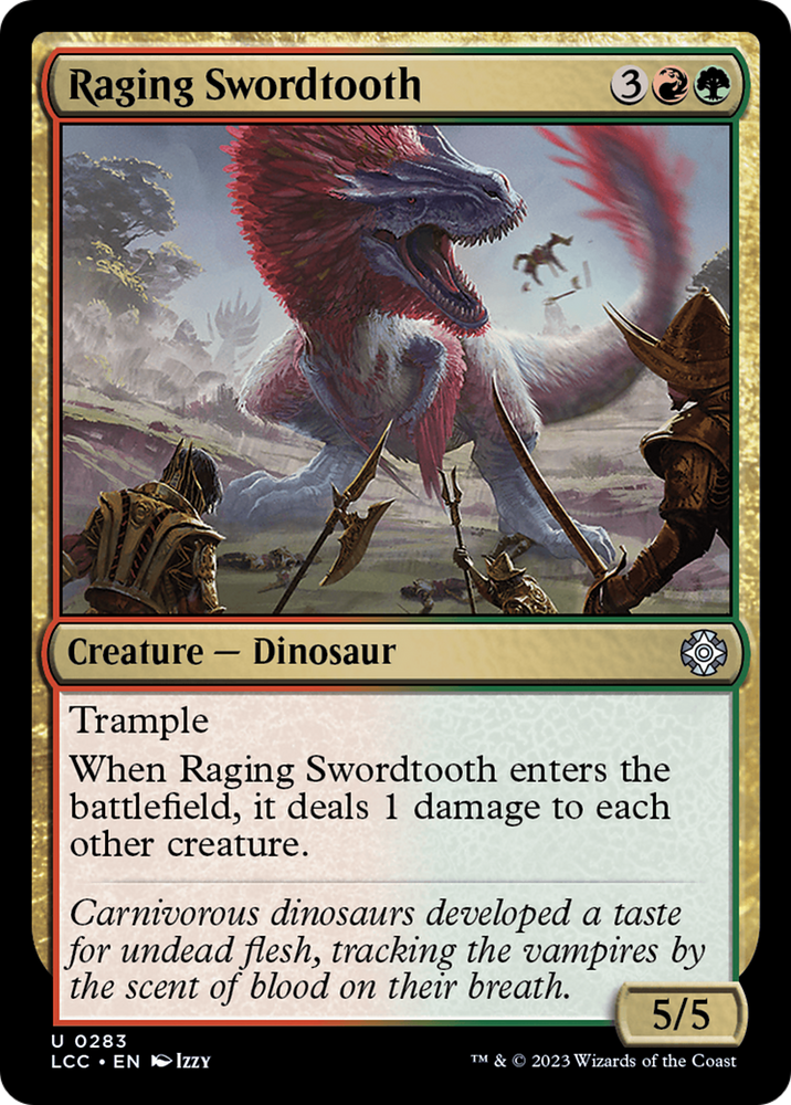 Raging Swordtooth [The Lost Caverns of Ixalan Commander] Magic: The Gathering