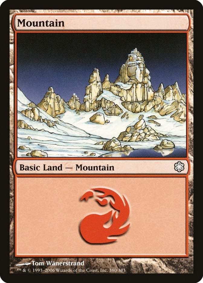 Mountain (380) [Coldsnap Theme Decks] Magic: The Gathering