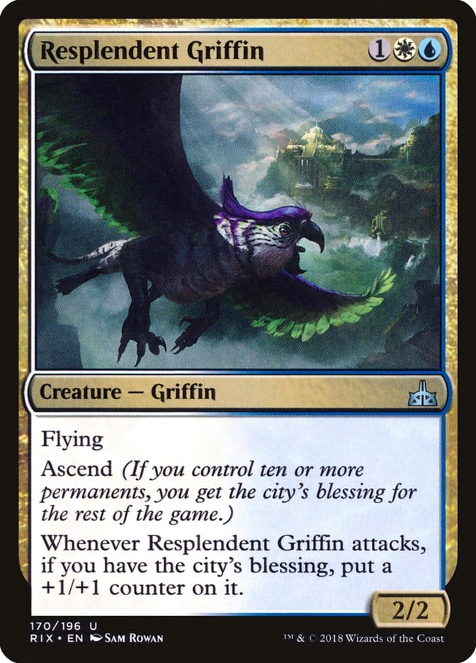 Resplendent Griffin [Rivals of Ixalan] Magic: The Gathering
