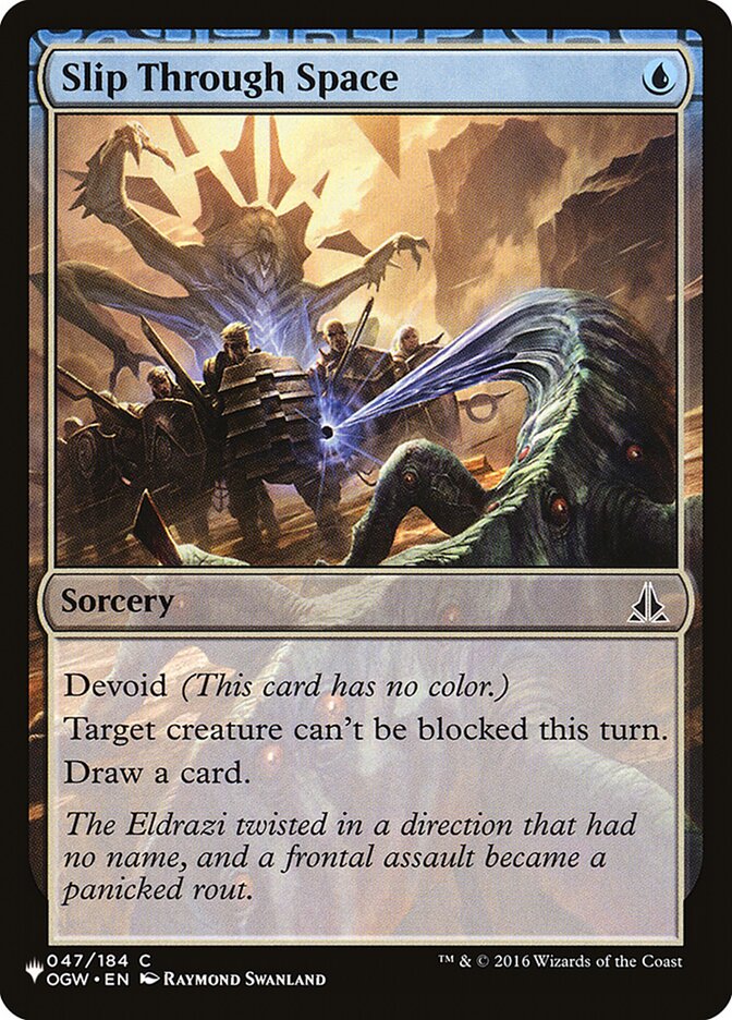 Slip Through Space [Secret Lair: Heads I Win, Tails You Lose] Magic: The Gathering