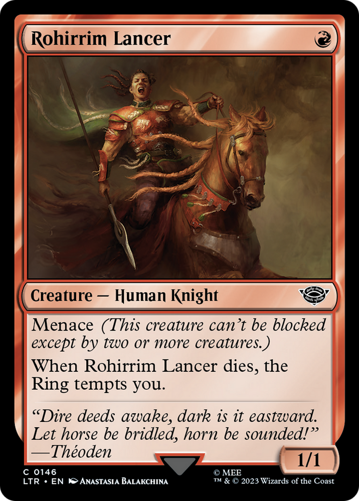 Rohirrim Lancer [The Lord of the Rings: Tales of Middle-Earth] Magic: The Gathering