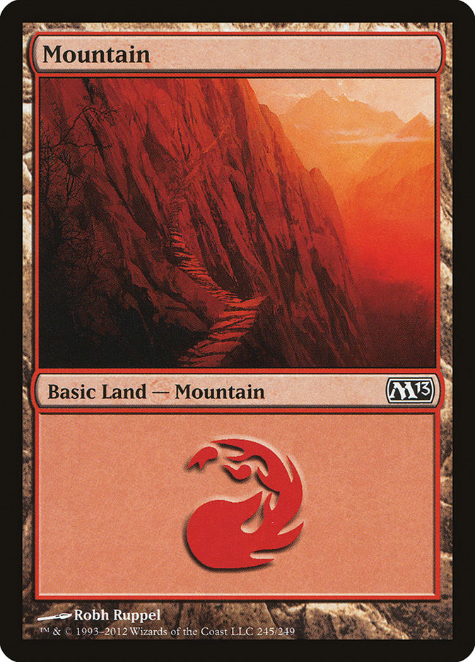 Mountain (245) [Magic 2013] Magic: The Gathering