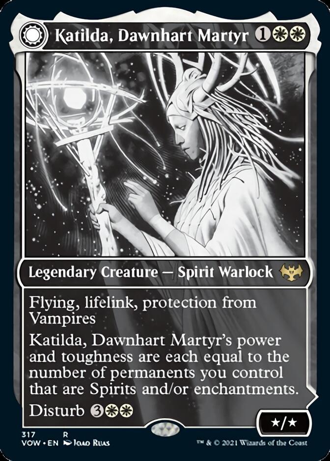 Katilda, Dawnhart Martyr // Katilda's Rising Dawn (Showcase Eternal Night) [Innistrad: Crimson Vow] Magic: The Gathering