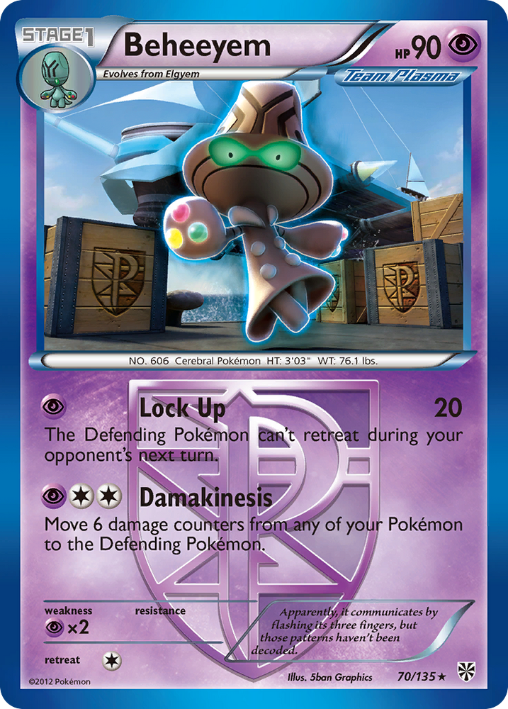 Beheeyem (70/135) [Black & White: Plasma Storm] Pokémon