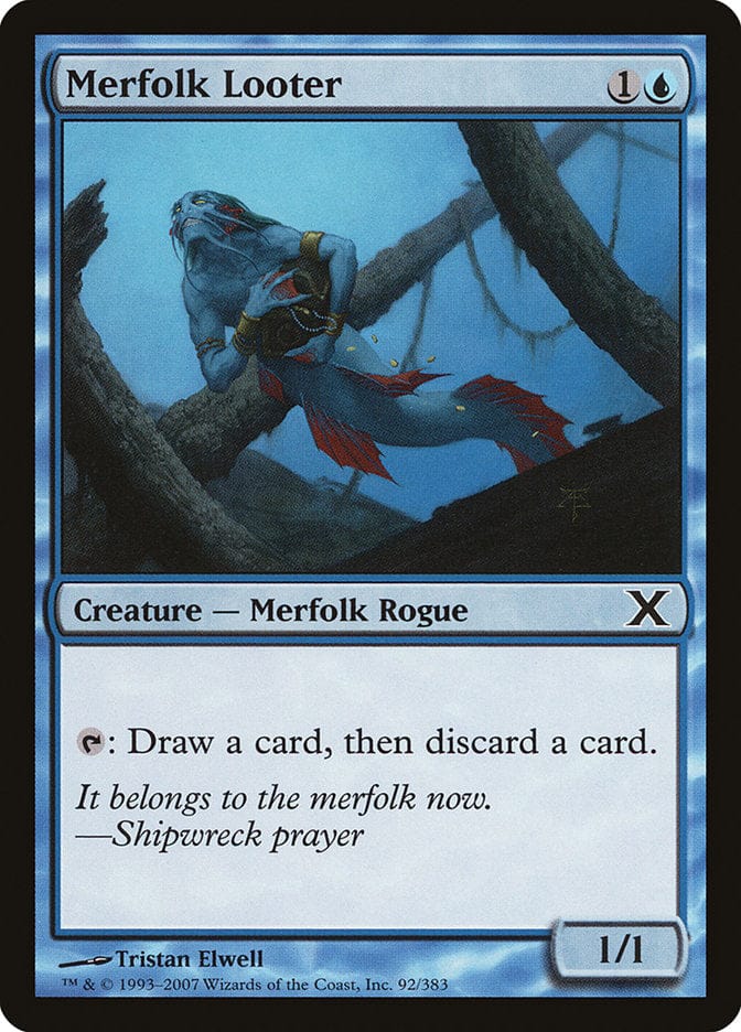 Merfolk Looter [Tenth Edition] Magic: The Gathering