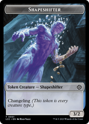 Salamander Warrior // Shapeshifter Double-Sided Token [The Lost Caverns of Ixalan Commander Tokens] Magic: The Gathering