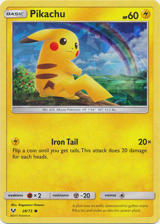 Pikachu (28/73) (Cracked Ice Holo) [Miscellaneous Cards] Pokémon