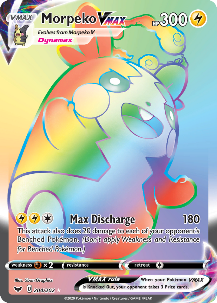 Morpeko VMAX (204/202) [Sword & Shield: Base Set] Pokémon