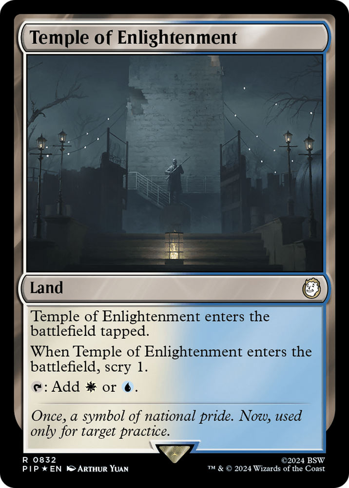 Temple of Enlightenment (Surge Foil) [Fallout] Magic: The Gathering