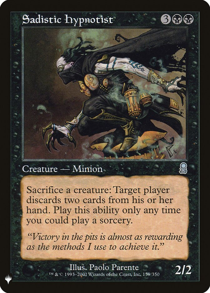 Sadistic Hypnotist [Mystery Booster] Magic: The Gathering