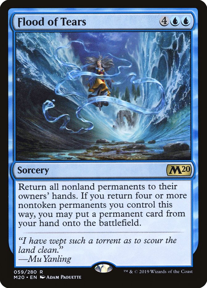 Flood of Tears [Core Set 2020] Magic: The Gathering