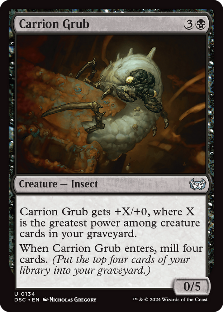 Carrion Grub [Duskmourn: House of Horror Commander] Magic: The Gathering