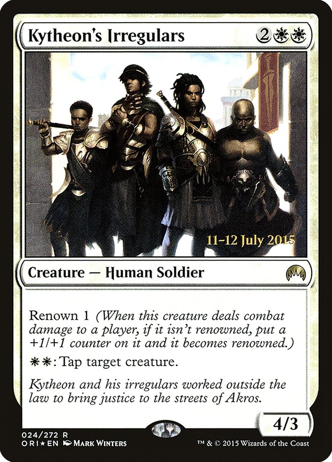 Kytheon's Irregulars [Magic Origins Prerelease Promos] Magic: The Gathering