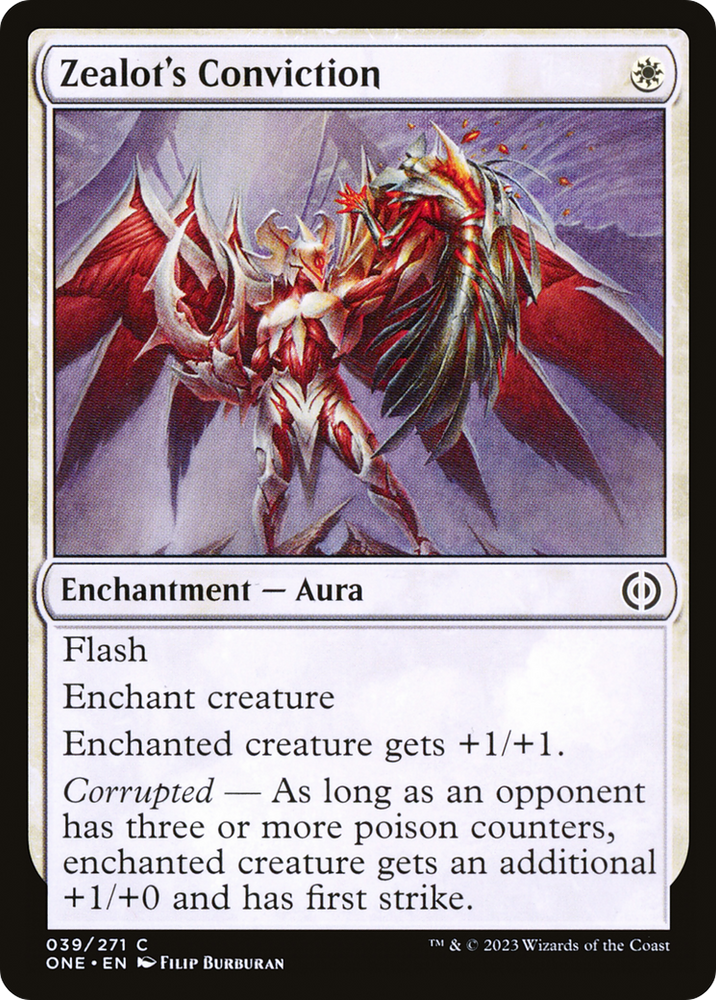 Zealot's Conviction [Phyrexia: All Will Be One] Magic: The Gathering