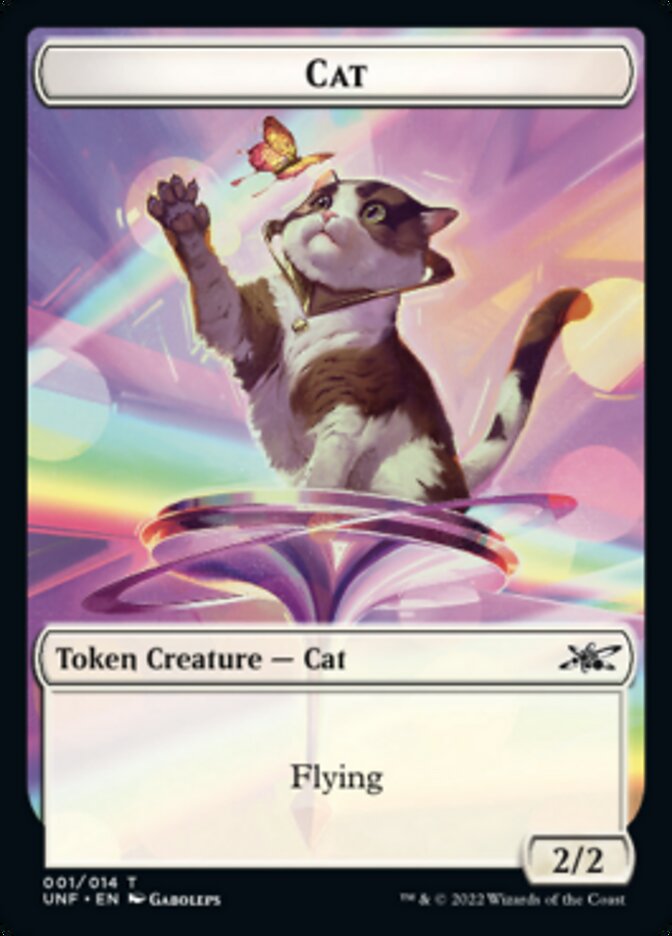 Cat Token [Unfinity Tokens] Magic: The Gathering