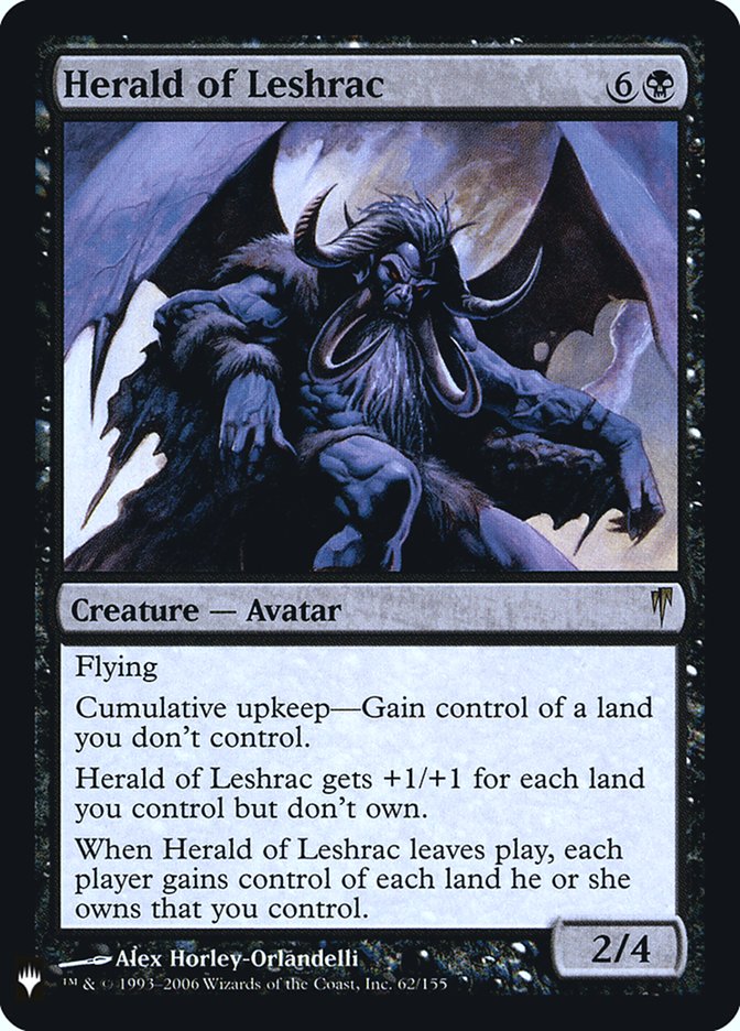 Herald of Leshrac [Mystery Booster] Magic: The Gathering