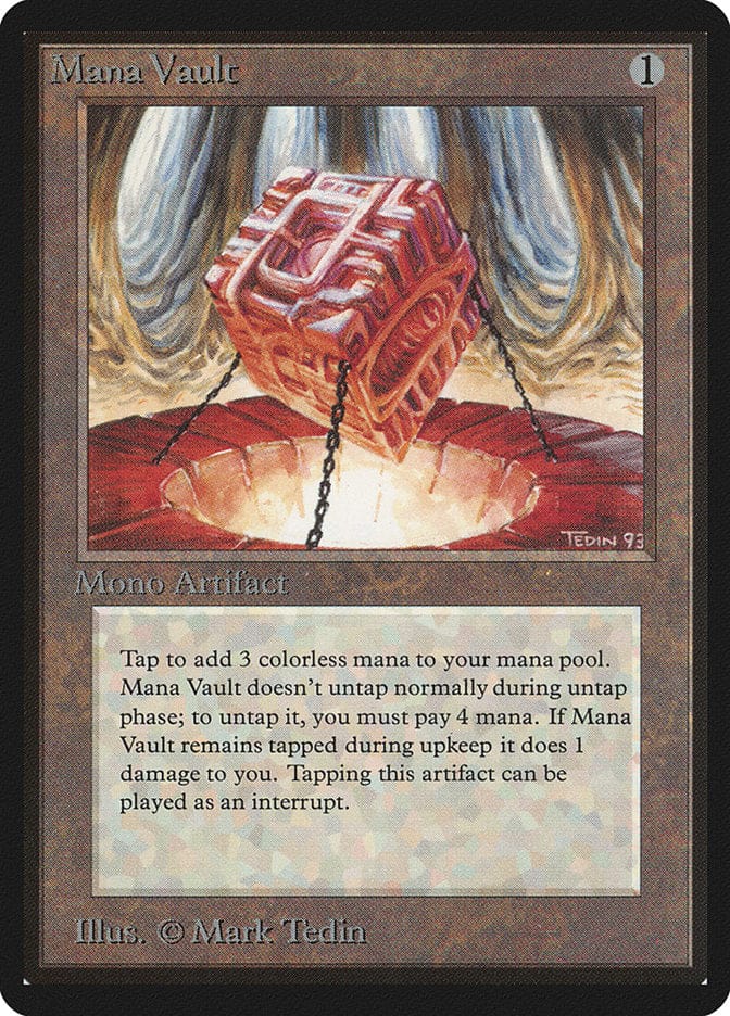 Mana Vault [Beta Edition] Magic: The Gathering