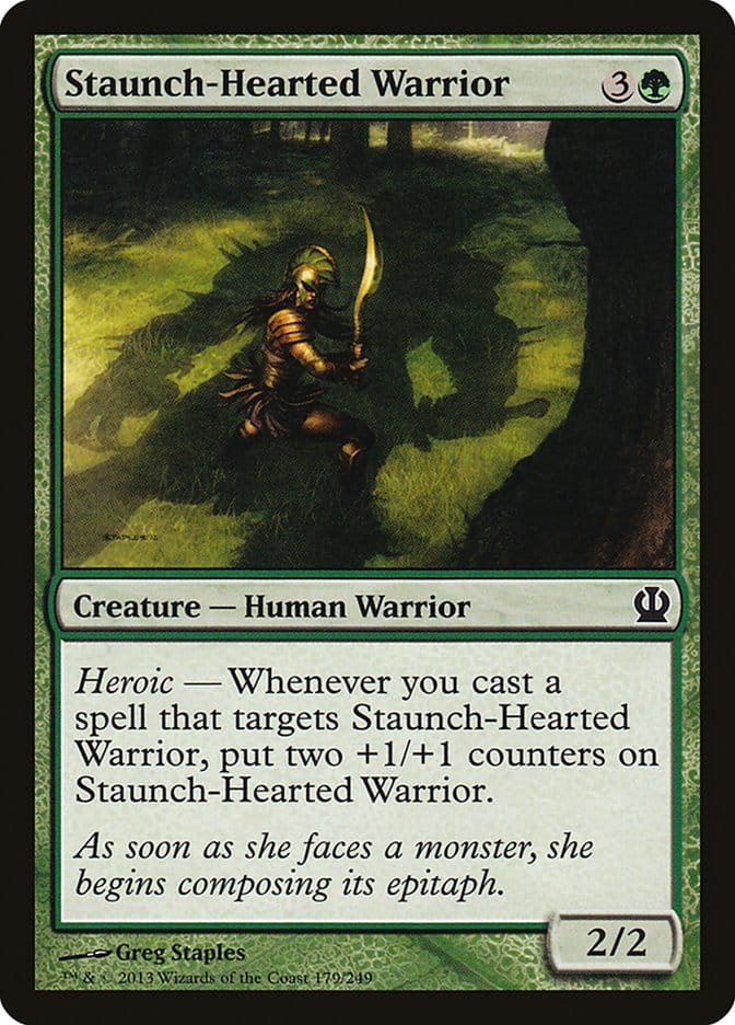 Staunch-Hearted Warrior [Theros] Magic: The Gathering