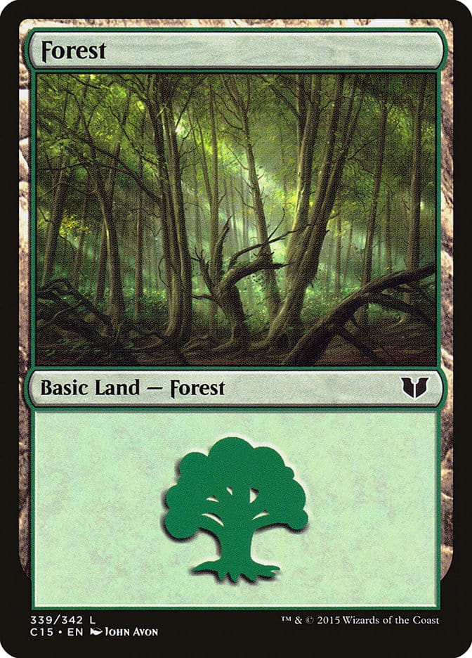 Forest (339) [Commander 2015] Magic: The Gathering