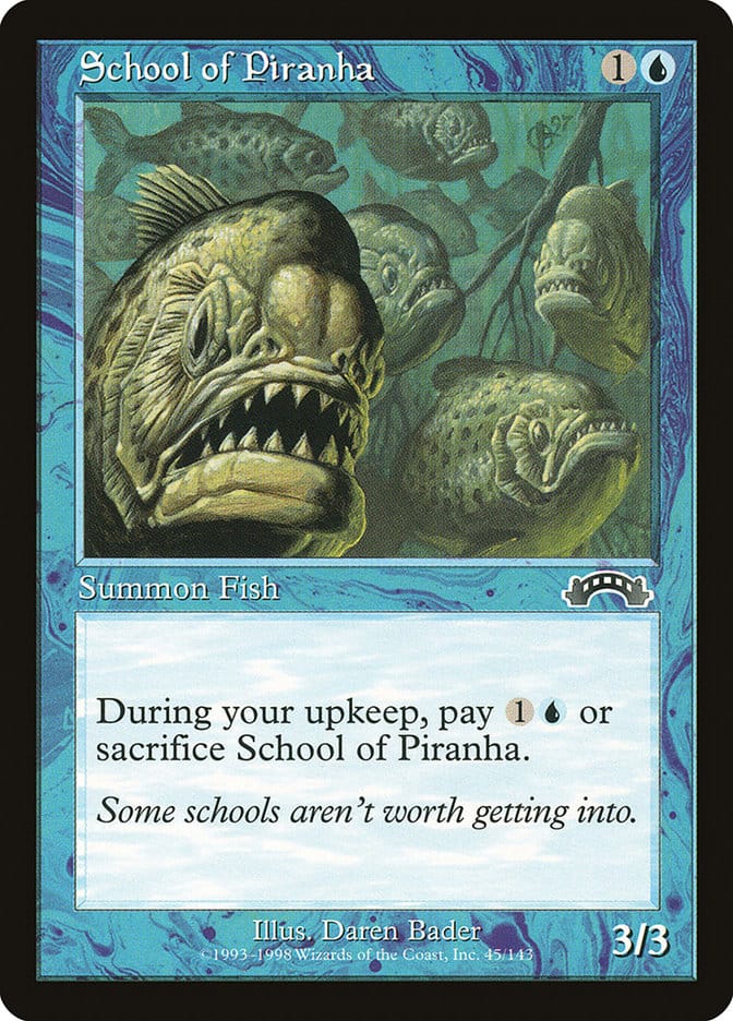 School of Piranha [Exodus] Magic: The Gathering